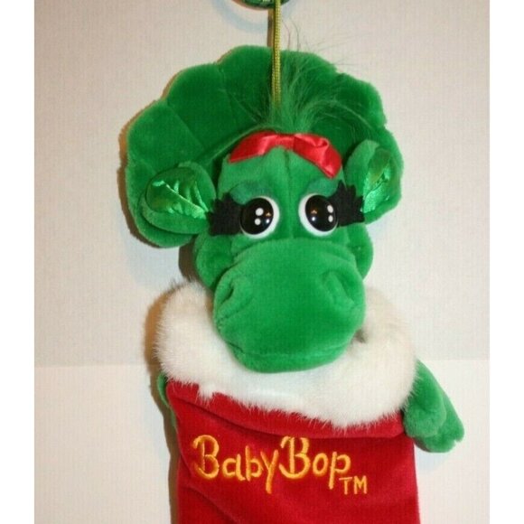Baby Bop Plush Head Holiday Christmas 17" Stocking NWT - Picture 2 of 5